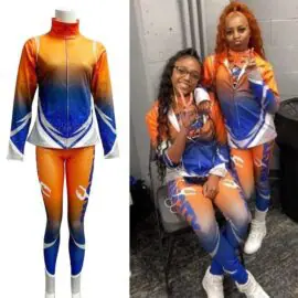 Normzl kids dance team warm ups tracksuit wholesale youth cheerleading gymnastic jacket custom warm up suits for men women