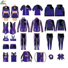 Normzl one-stop custom cheer warm up jacket leggings outfit cheerleading practice wear wholesale cheerleading uniform