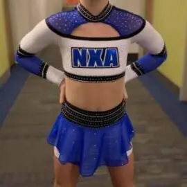 All cheer athletics uniform tops and skorts custom kids cheerleading uniforms For Girls Youth