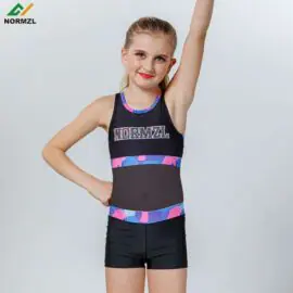 wholesale cheerleading training costumes custom girls bra shorts cheer practice wear