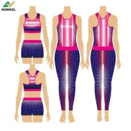 Normzl custom cheerleader vest and pant sets majorette warm up wholesale cheer bra shorts cheerleading practice wear