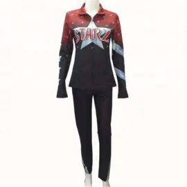 OEM quick dry plus size warm up suits cheap sports track suits for girls cheerleadding practice wear