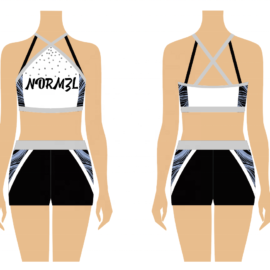 custom own design cheer practice wear rhinestones Crystal Cheer Skirt