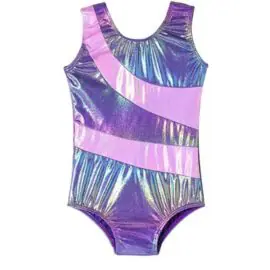 Purple Leotard Kids Gymnastics Wear Clothes