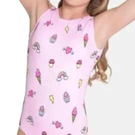 Custom Sublimated Sleeveless Kids Gymnastics Leotards