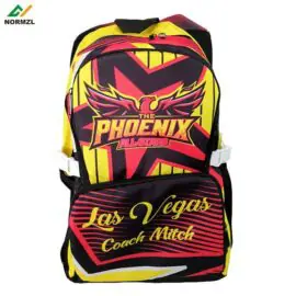 Normzl free design custom wholesale kids cheerleading bag oxford fabric sublimated print cheer backpack