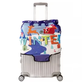 Wholesale luggage cover spandex suitcase customized sublimation suitcase cover protector