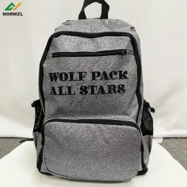 Normzl customize cheerleading backpack cheer uniform garment bag glitter rhinestone cheer bag wholesale