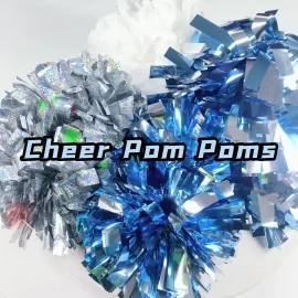 Sports Dance Party Cheering Kids Adults team cheerleading pom poms cheer bow Fashion Accessories with Baton Handle