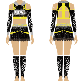 April 2024 Maßgeschneidertes Cheerleading-Uniform-Design im Großhandel