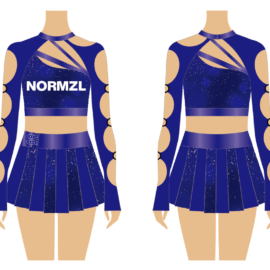 2024 Nouvelle personnalisation de l'uniforme de pom-pom girl All-Star