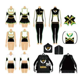 varsity school cheerleading costume sideline cheer uniform custom